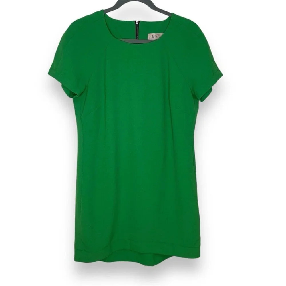 Philosophy Emerald Green Casual Textured Midi Dress Size 10 - Picture 1 of 11